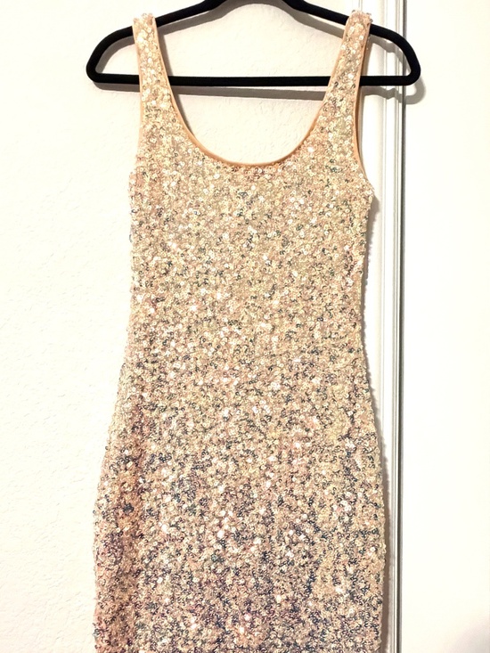 Fashion Nova Dresses & Skirts - Sequin cocktail dress S adjustable mini party formal night out